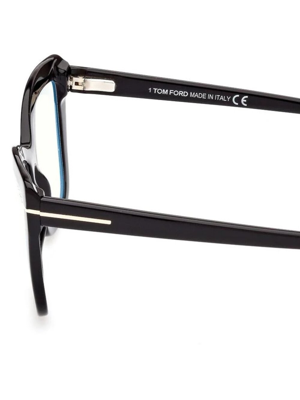 NEW TOM FORD TF5826-B 001 BLACK BLUE BLOCK LENS AUTHENTIC EYEGLASSES - Picture 4 of 8